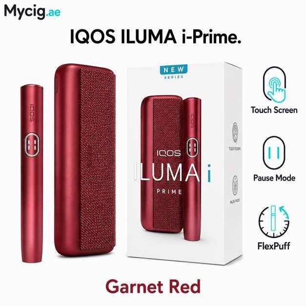 GarnetRediPrimeMycig.ae IQOS ILUMA i PRIME Garnet Red - Image 1