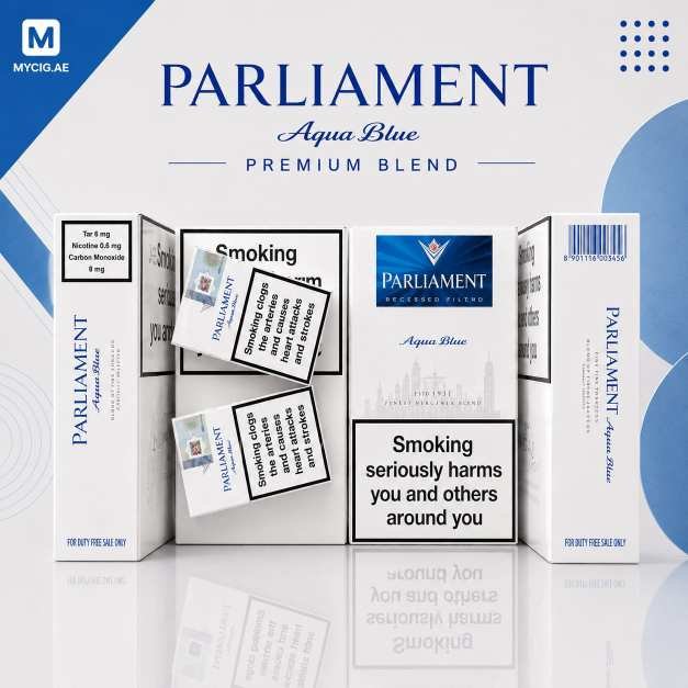 Parliament Aqua Blue Cigarettes in Dubai UAE