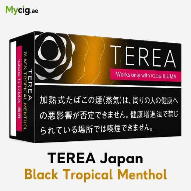 BlacktropicalmentholMycig.ae IQOS TEREA Black Tropical Menthol Japan - Image 1
