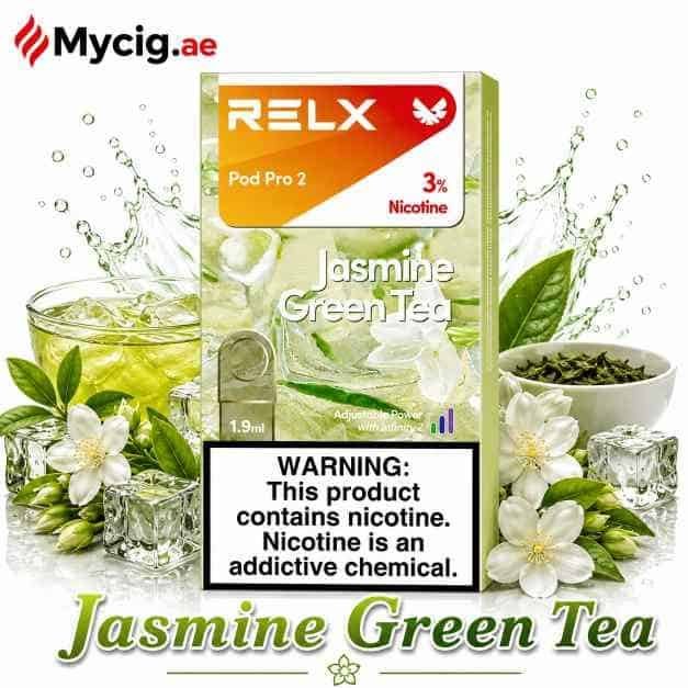JasmimegreenteaMycig.ae Relx Jasmine Green Tea Pod pro 2 in Dubai UAE - Image 1