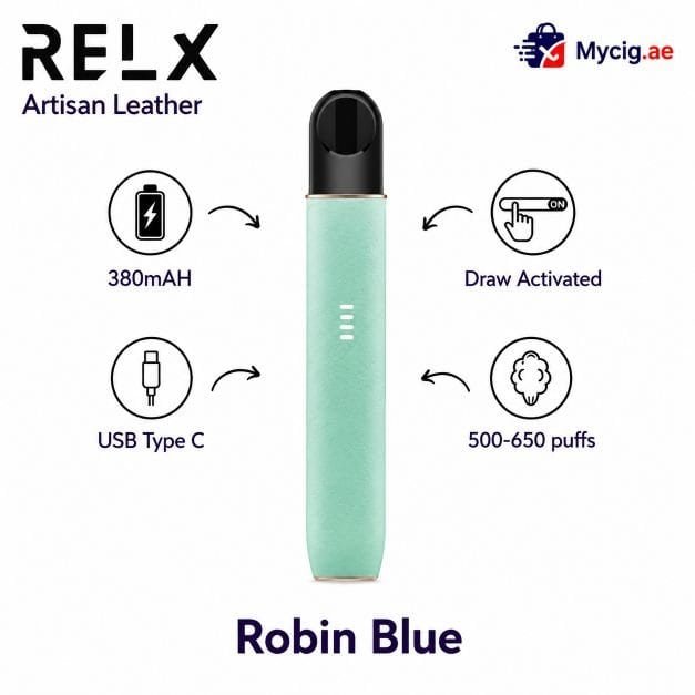 LedrRobinMycig.ae RELX ARTISAN LEATHER Robin Blue In Dubai UAE - Image 1