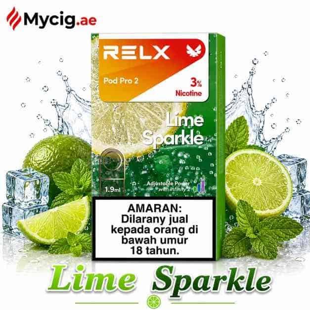 LimesparkleMycig.ae Relx Lime Sparkle Pod pro 2 in Dubai UAE - Image 1