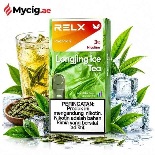LongjingiceteaMycig.ae Relx Longjing Ice Tea Pod pro 2 in Dubai UAE - Image 1