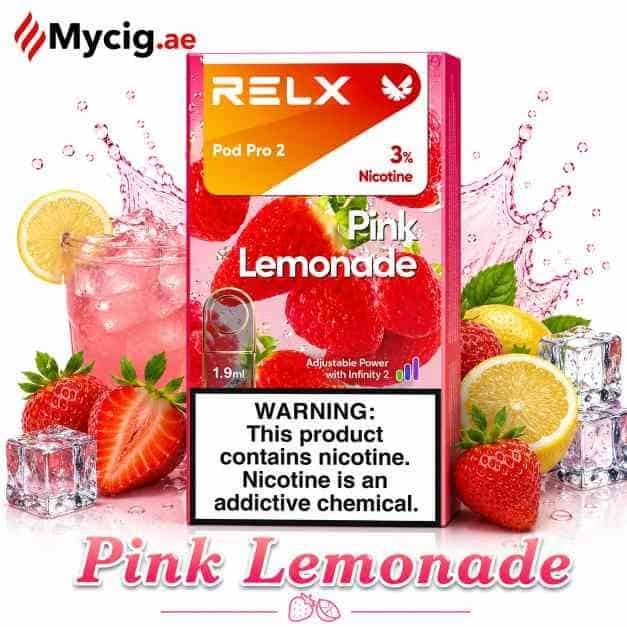 PinklemonadeMycig.ae RELX PINK LEMONADE Pod pro 2 in Dubai UAE - Image 1