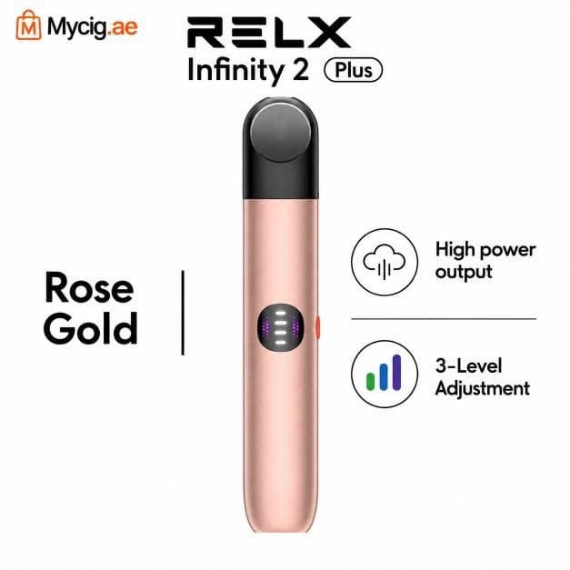 Rosegoldinfinity2plsMycig.ae RELX Infinity 2 Plus Rose Gold in Dubai UAE - Image 1