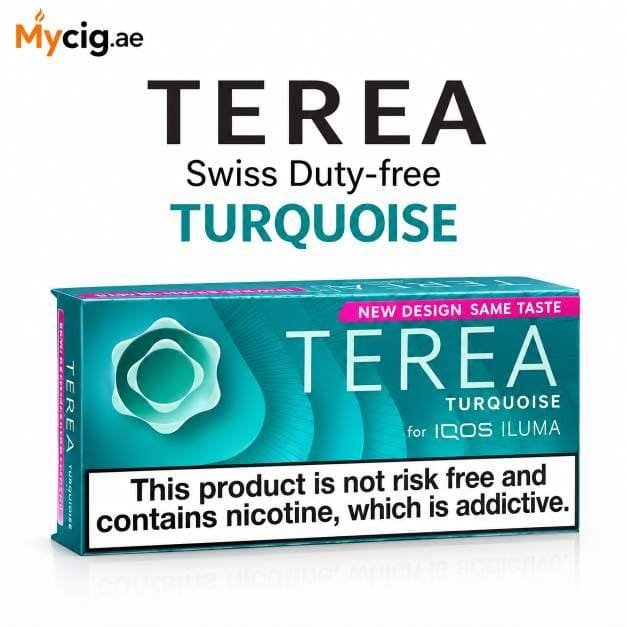 SwissTurqouiseMycig.ae IQOS TEREA TURQUOISE Swiss Duty-free in Dubai UAE - Image 1