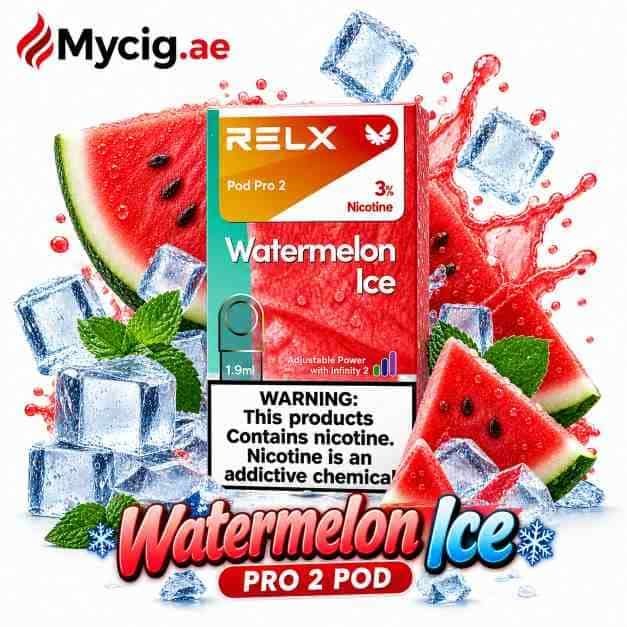 WatermelonrxlMycug.ae Relx Watermelon ice Pod Pro 2 in Dubai UAE - Image 1