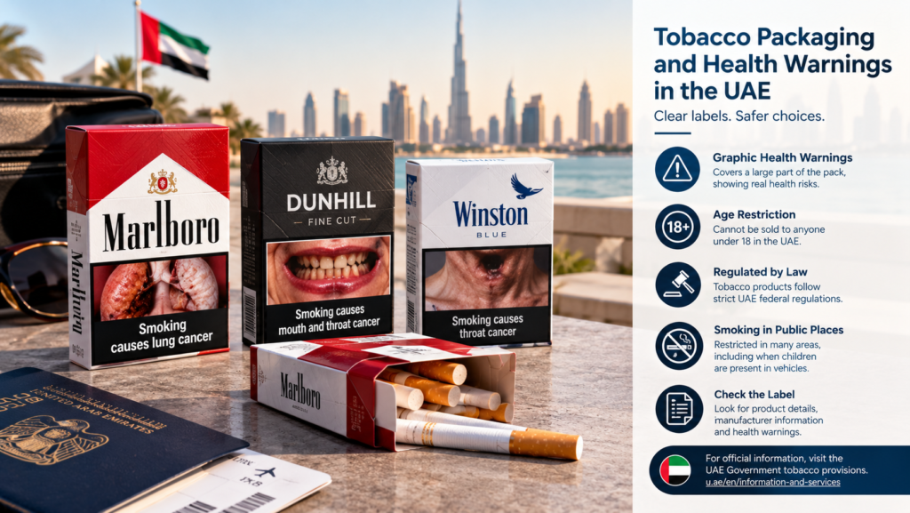 Cigarette packaging and health warning labels in the UAE