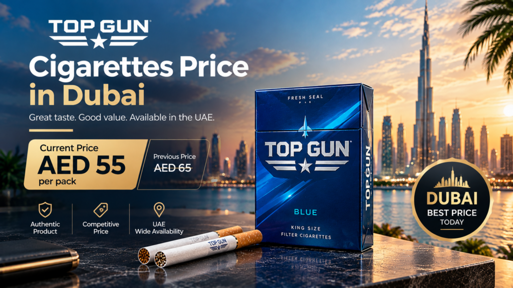 top gun blue cigarettes price in dubai
